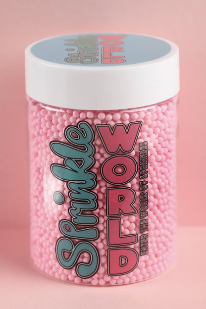 Light Pink Polished Beads - Halal, Vegetarian, Vegan, Kosher, Gluten Free Sprinkles