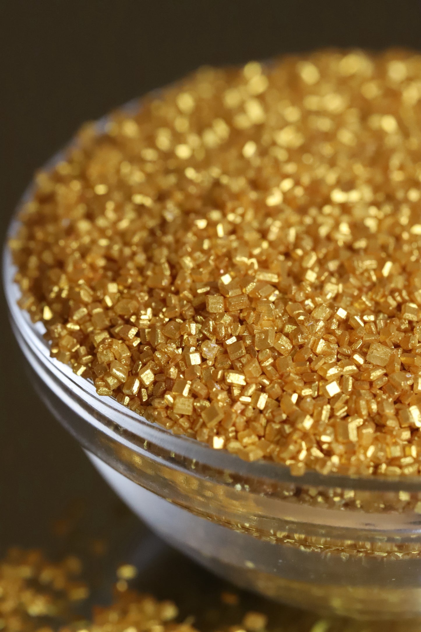 Gold Mocktail Sprinkles - Halal, Vegetarian, Vegan, Kosher, Gluten Free Sprinkles