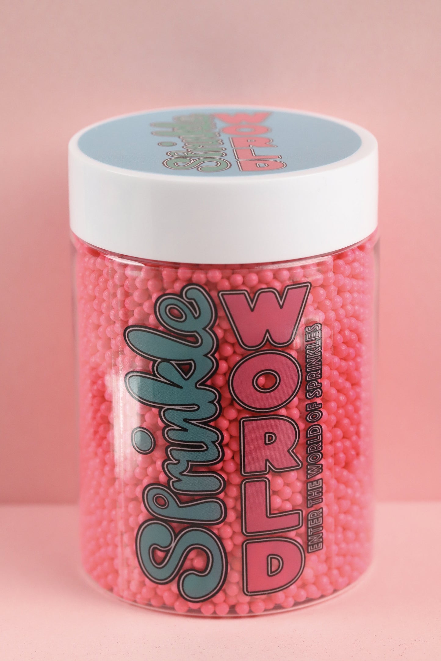 Dark Pink Polished Beads - Halal, Vegetarian, Vegan, Kosher, Gluten Free Sprinkles