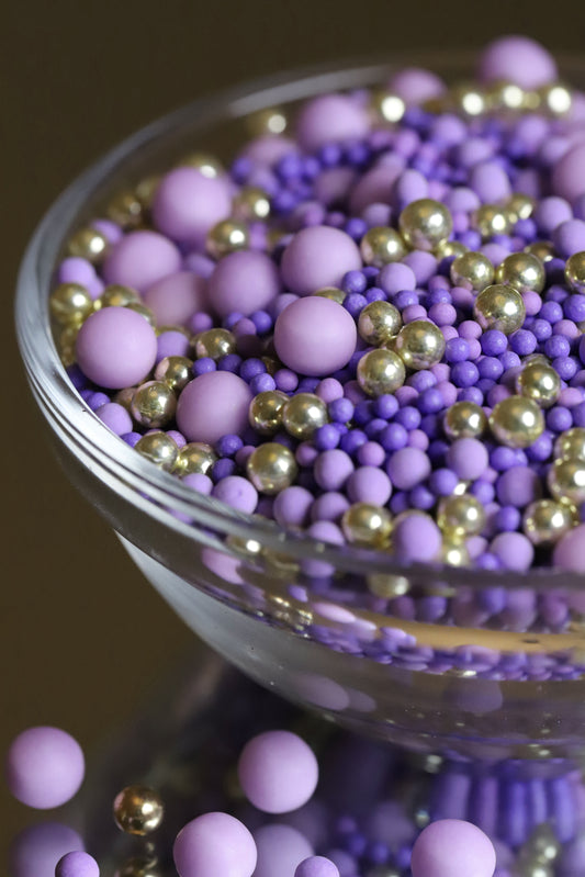 Lavender Marigold - Halal, Vegetarian, Vegan, Kosher, Gluten Free Sprinkle Mix