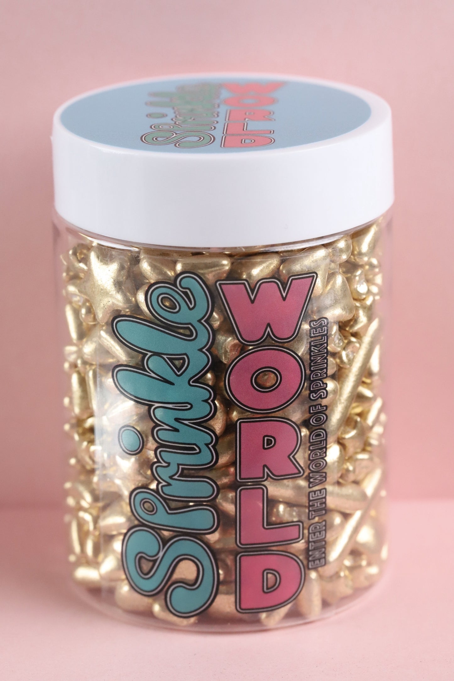 Mixed Gold Shapes - Halal, Vegetarian, Vegan, Kosher, Gluten Free Sprinkles
