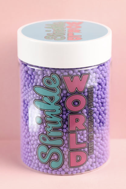 Light Purple Polished Beads - Halal, Vegetarian, Vegan, Kosher, Gluten Free Sprinkles