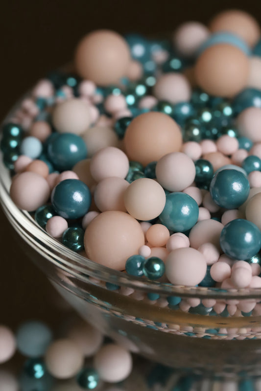 Aqua Peach - Halal, Vegetarian, Vegan, Kosher, Gluten Free Sprinkle Mix