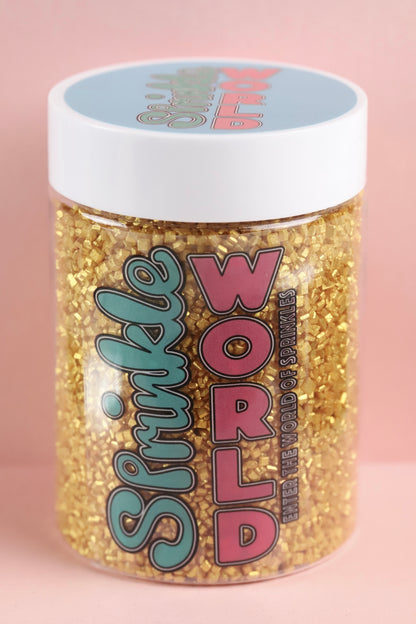 Gold Mocktail Sprinkles - Halal, Vegetarian, Vegan, Kosher, Gluten Free Sprinkles