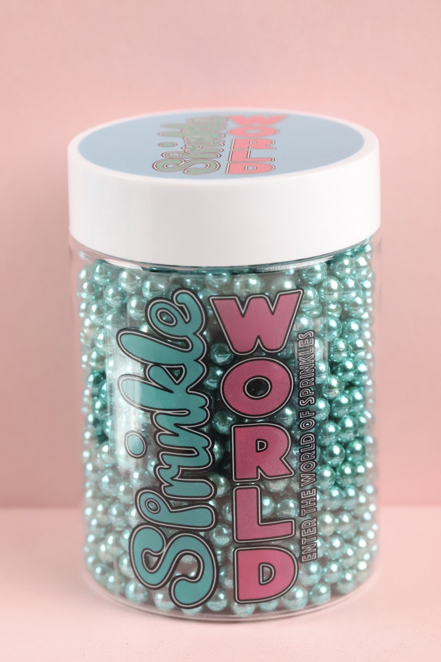 Teal Metallic Beads - Halal, Vegetarian, Vegan, Kosher, Gluten Free Sprinkles