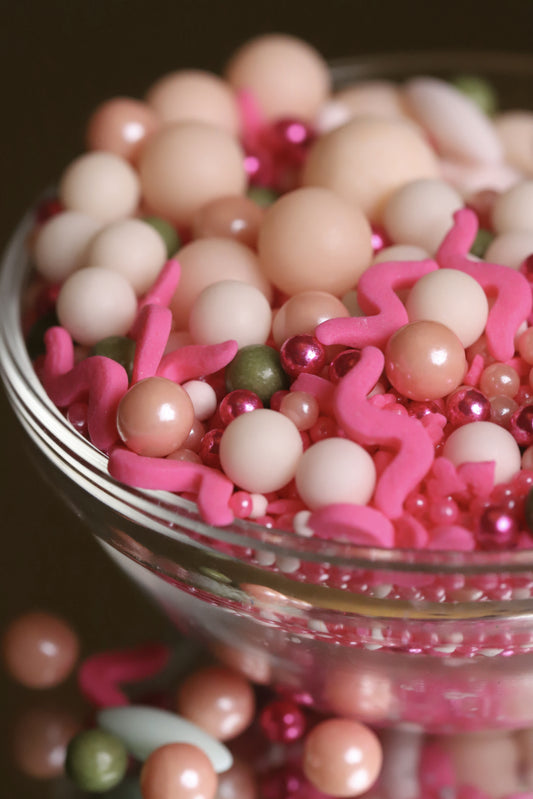 Pink Flamingo - Halal, Vegetarian, Vegan, Kosher, Gluten Free Sprinkle Mix