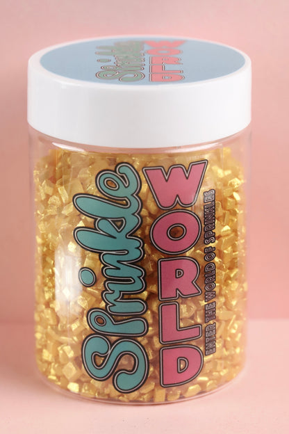Gold Sugar Crystals - Halal, Vegetarian, Vegan, Kosher, Gluten Free Sprinkles
