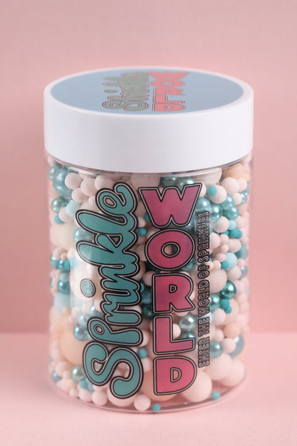 Aqua Peach - Halal, Vegetarian, Vegan, Kosher, Gluten Free Sprinkle Mix