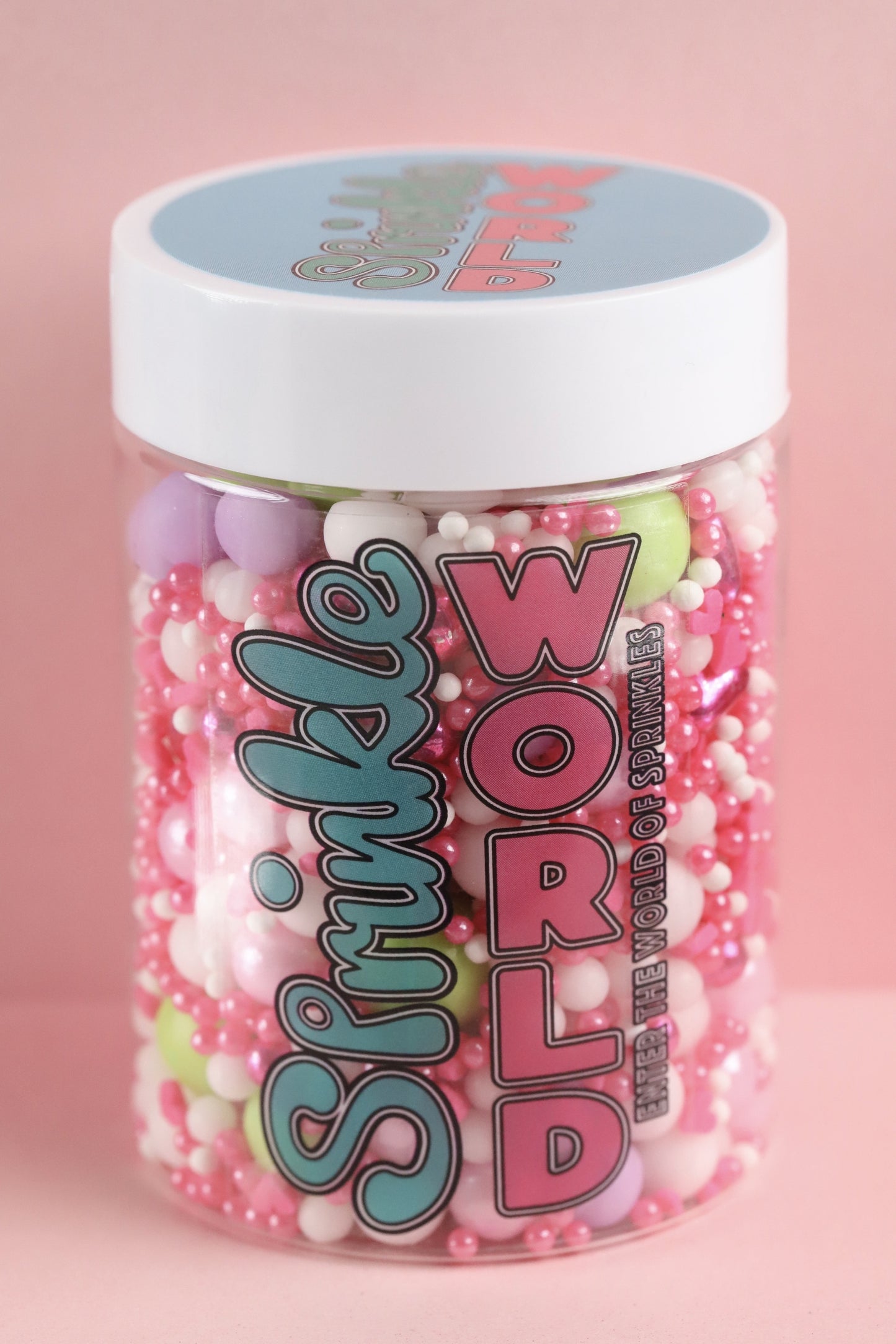 Raspberry Lime - Halal, Vegetarian, Vegan, Kosher, Gluten Free Sprinkle Mix