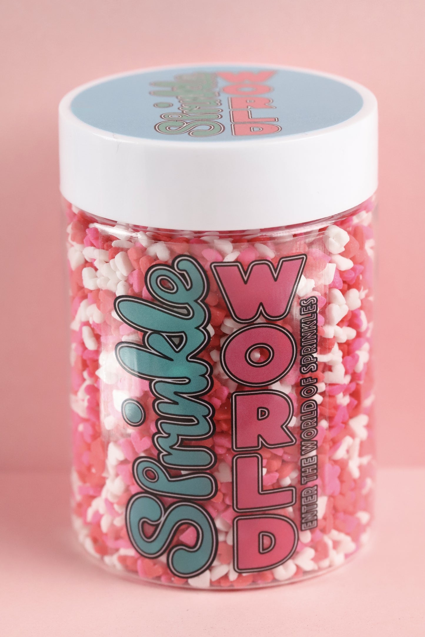 Mixed Confetti Hearts - Halal, Vegetarian, Vegan, Kosher, Gluten Free Sprinkles