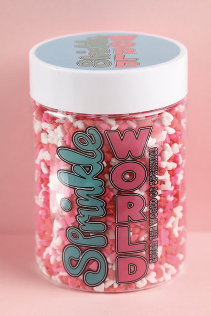Mixed Confetti Hearts - Halal, Vegetarian, Vegan, Kosher, Gluten Free Sprinkles